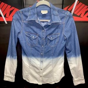 &Denim by H&M Women’s Ombré Fade Denim Shirt